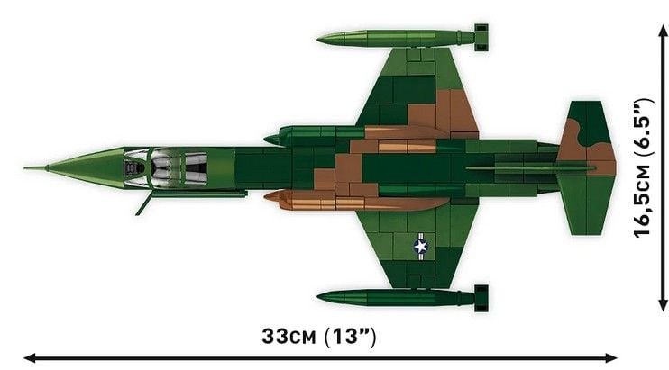 Produktbild: COBI Historical Collection 2426 - Lockheed F-104 Starfighter, Vietnam War, Bausatz 1:48, 438 Teile