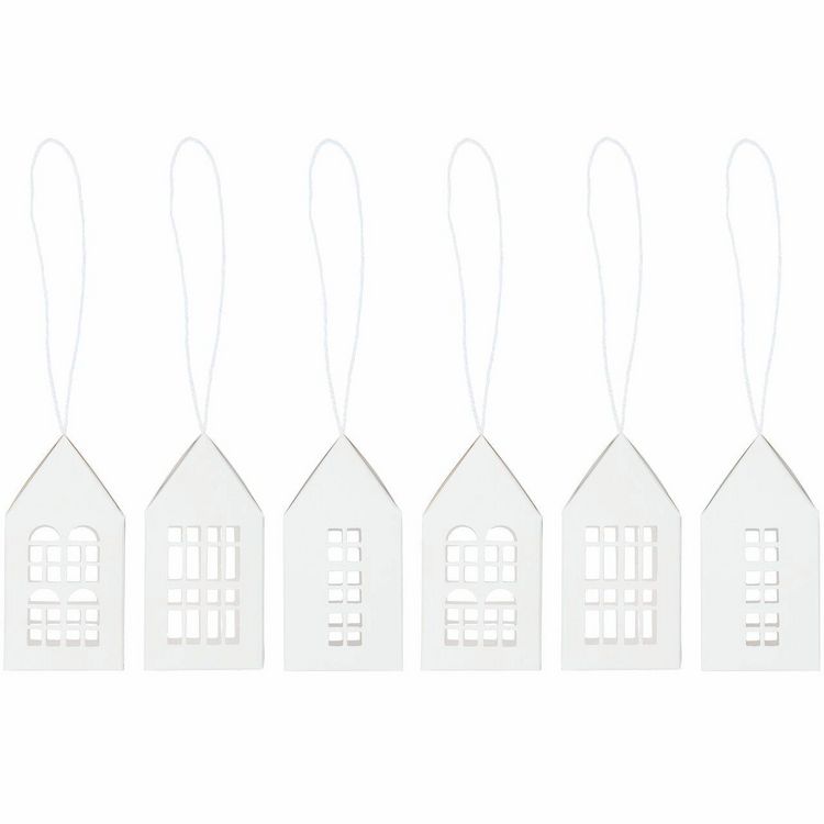 Produktbild: Adventskalender Papph&auml;user,24 Stk., 9x4,5x4,5cm, MIX