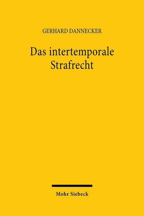 Produktbild: Das intertemporale Strafrecht