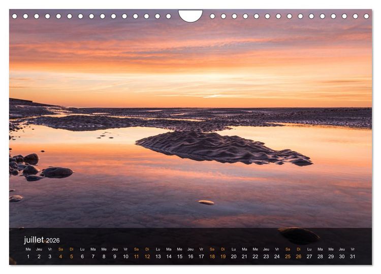 Produktbild: Baie de Somme Couchers de soleil (Calendrier mural 2026 DIN A4 vertical), CALVENDO calendrier mensuel