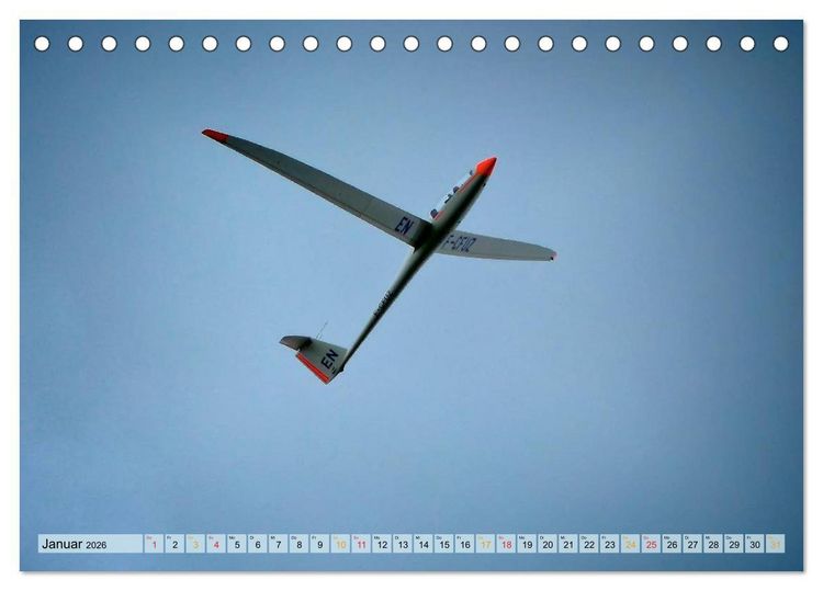 Produktbild: Segelfliegen - wie ein Vogel (Tischkalender 2026 DIN A5 quer), CALVENDO Monatskalender