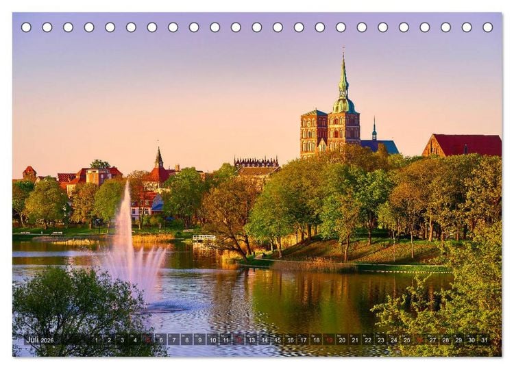 Produktbild: Sch&ouml;ne Ostsee - Impressionen &uuml;bers Jahr (Tischkalender 2026 DIN A5 quer), CALVENDO Monatskalender