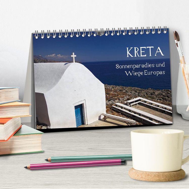 Produktbild: Kreta - Sonnenparadies und Wiege Europas (Tischkalender 2026 DIN A5 quer), CALVENDO Monatskalender