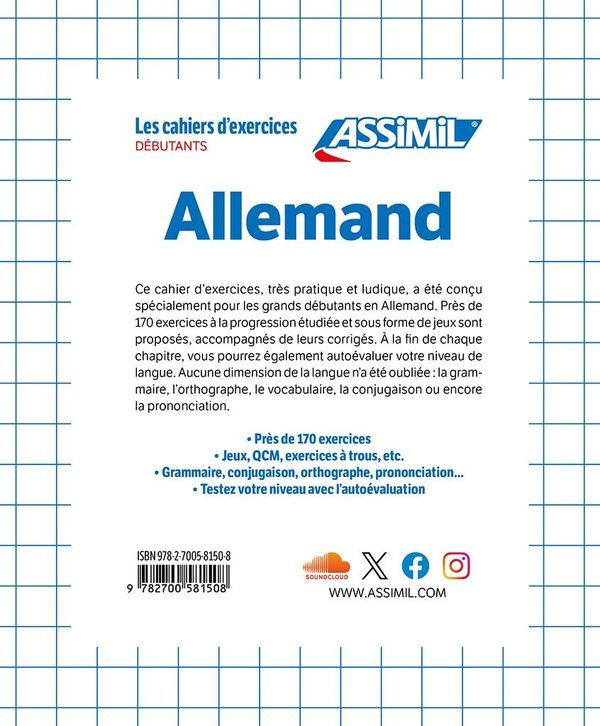 Produktbild: ASSiMiL Allemand - D&eacute;butants - DaF-&Uuml;bungsheft - Niveau A1/A2