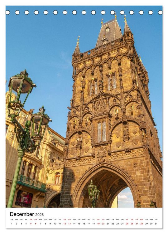 Produktbild: Czechia, Prague - Medieval Spirit (Desk Calendar 2026 DIN A5 portrait), CALVENDO 12 Month DeskCalendar