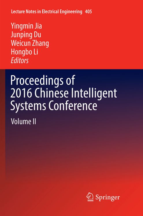 Produktbild: Proceedings of 2016 Chinese Intelligent Systems Conference