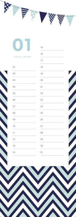 Produktbild: Geburtstagskalender Patterns