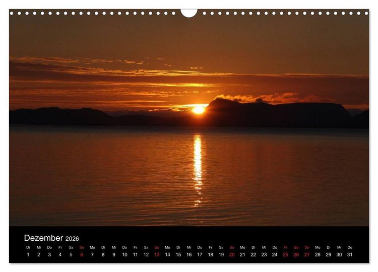 Produktbild: Impressionen von Norwegen entlang der Hurtigruten (Wandkalender 2026 DIN A3 quer), CALVENDO Monatskalender