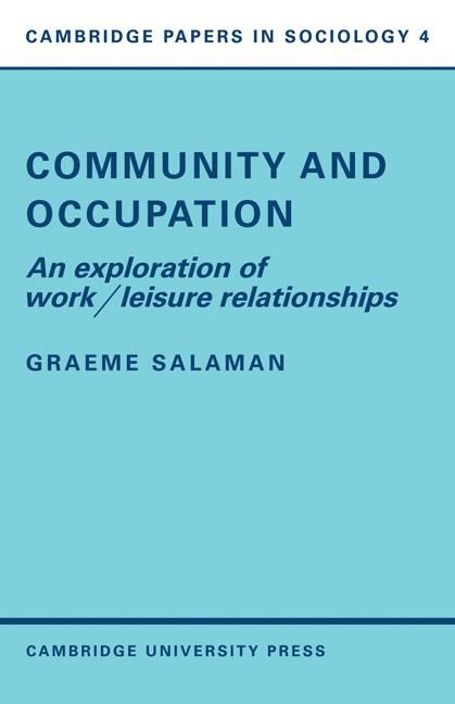 Produktbild: Community and Occupation