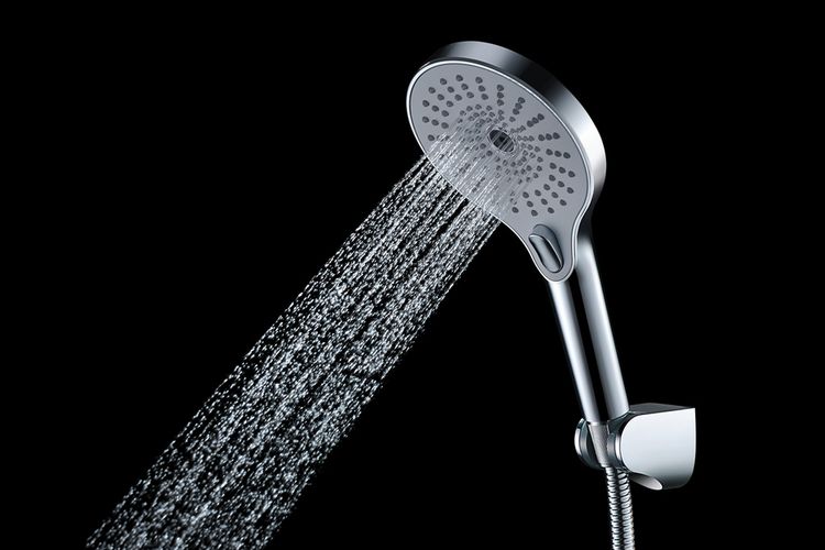 Produktbild: Duschkopf Mod. Ultimate Shower Chrom/Wei&szlig;, &Oslash; 13 cm