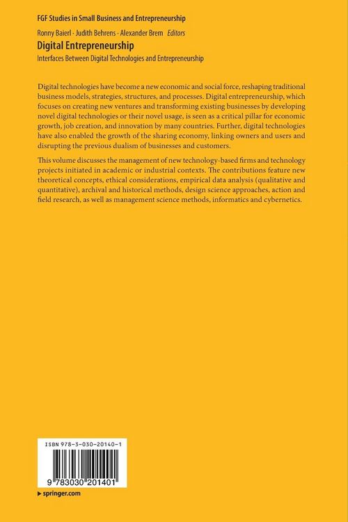 Produktbild: Digital Entrepreneurship