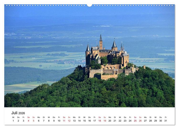 Produktbild: SCHW&Auml;BISCH-BADISCHE LANDSCHAFTEN (Wandkalender 2026 DIN A2 quer), CALVENDO Monatskalender