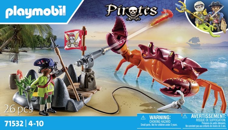 Produktbild: PLAYMOBIL 71532 Kampf gegen die Riesenkrabbe