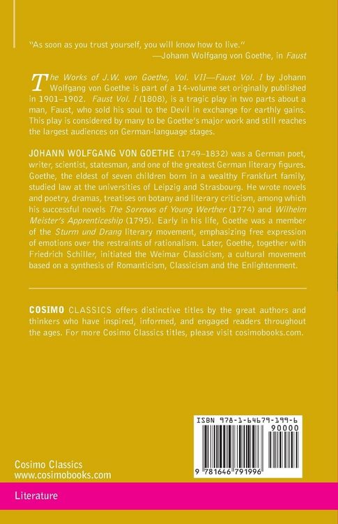 Produktbild: The Works of J.W. von Goethe, Vol. VII (in 14 volumes)