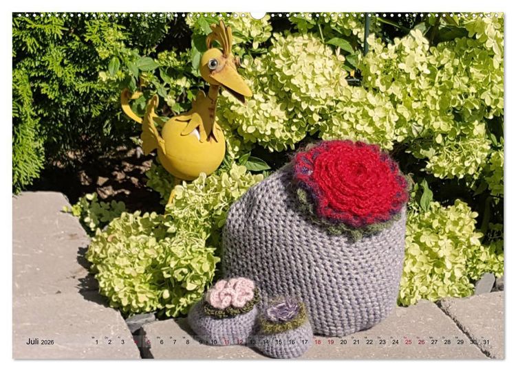 Produktbild: H&auml;kelimpressionen - Geh&auml;kelte Ideen f&uuml;r Haus und Garten (hochwertiger Premium Wandkalender 2026 DIN A2 quer), Kunstdruck in Hochglanz