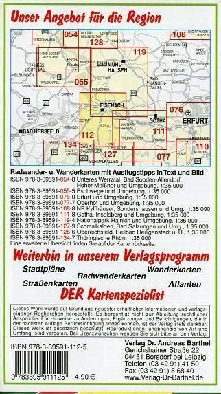 Produktbild: Radwander- und Wanderkarte Eisenach, Ruhla und Umgebung