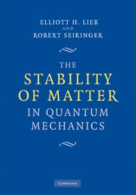Produktbild: Stability of Matter in Quantum Mechanics