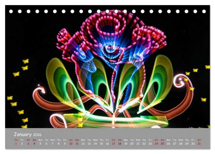 Produktbild: Light is Life and Fun (Desk Calendar 2026 DIN A5 landscape), CALVENDO 12 Month DeskCalendar