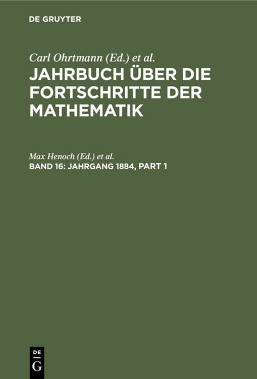 Produktbild: Jahrgang 1884