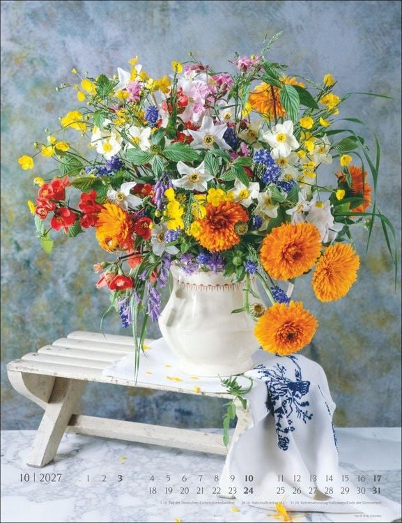 Produktbild: Die sch&ouml;nsten Blumenstr&auml;u&szlig;e Kalender 2027
