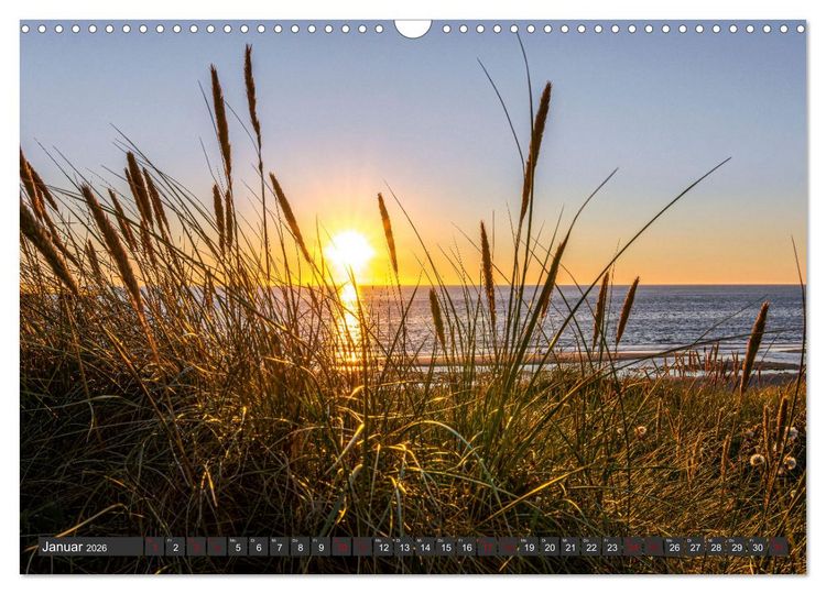 Produktbild: Sylt im Abendlicht (Wandkalender 2026 DIN A3 quer), CALVENDO Monatskalender