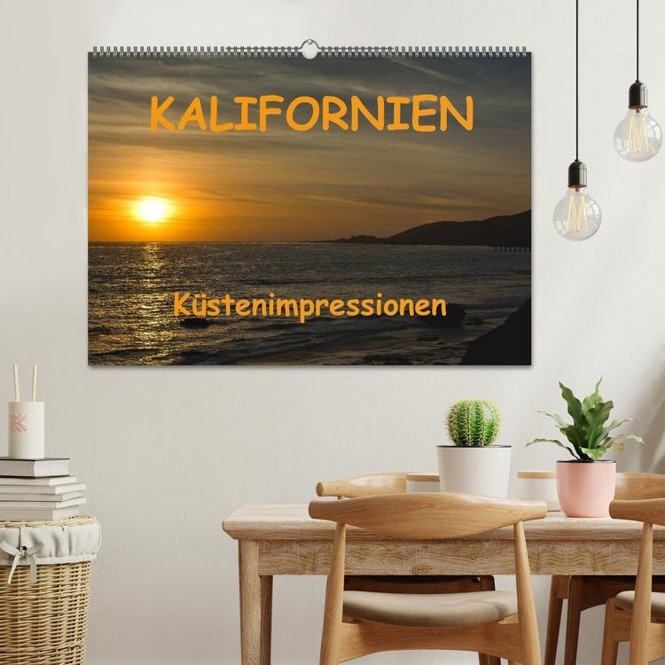 Produktbild: KALIFORNIEN K&uuml;stenimpressionen (Wandkalender 2026 DIN A2 quer), CALVENDO Monatskalender