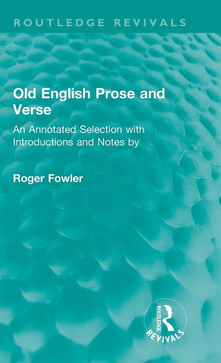 Produktbild: Old English Prose and Verse