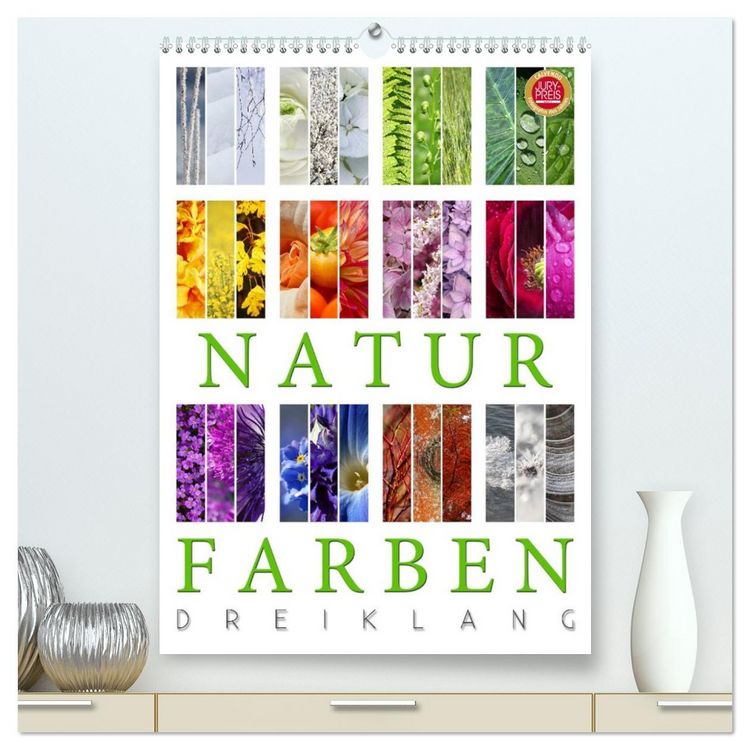 Produktbild: Natur Farben Dreiklang (hochwertiger Premium Wandkalender 2026 DIN A2 hoch), Kunstdruck in Hochglanz