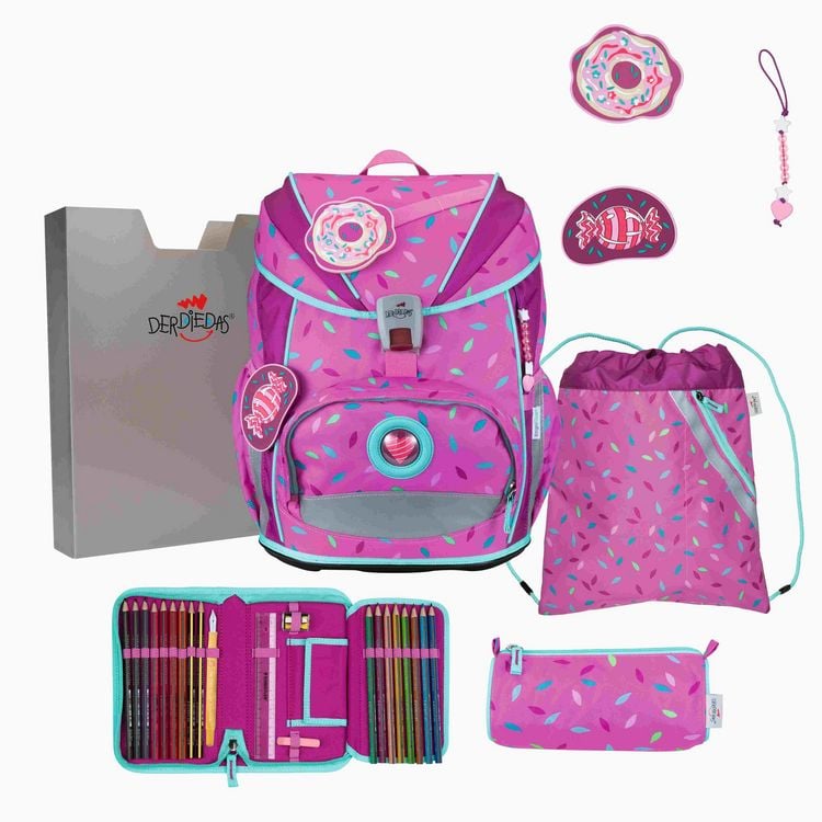 Produktbild: DerDieDas Schulranzen Set ErgoFlex Light, Schulranzen Set, 5tlg, Sweet Sprinkles