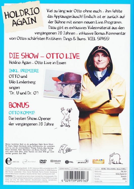 Produktbild: Otto - Holdrio Again - Otto live in Essen