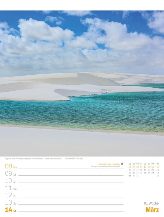 Produktbild: Planet Erde Wochenplaner Kalender 2027 | Landschaften der Welt