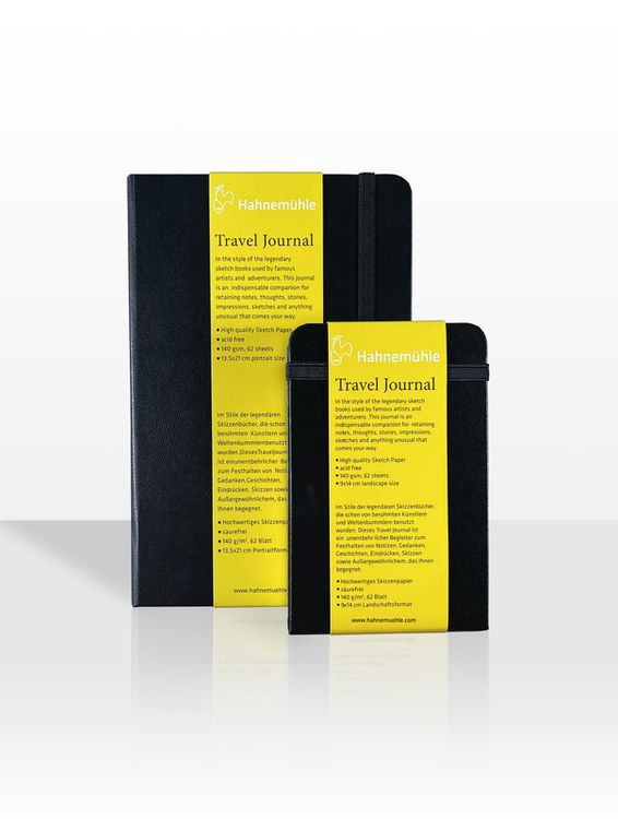 Produktbild: Hahnem&uuml;hle Papier Travel Journal, 9 x 14 cm Querformat, 140 g/m&sup2;