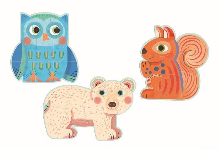 Produktbild: Puzzles Gallery In the forest - 9, 12, 16 pcs