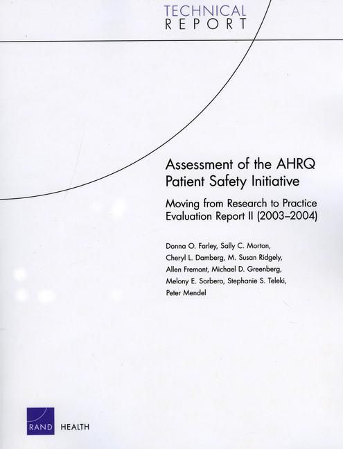 Produktbild: Assessment of the Ahrq Patient Safety Initiative
