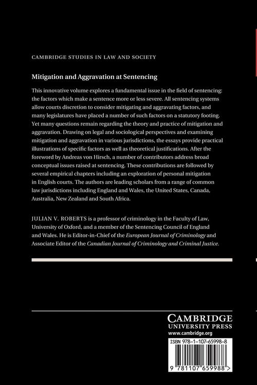 Produktbild: Mitigation and Aggravation at Sentencing