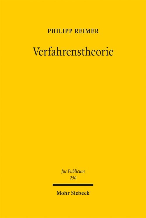 Produktbild: Verfahrenstheorie
