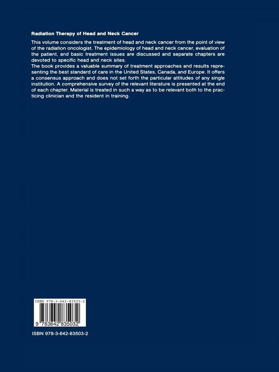 Produktbild: Radiation Therapy of Head and Neck Cancer