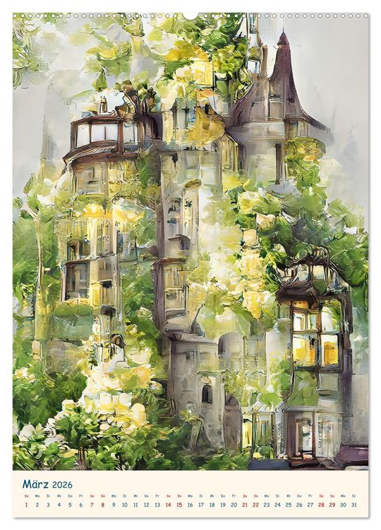 Produktbild: Colors of Dreams - AI-ART (Wandkalender 2026 DIN A2 hoch), CALVENDO Monatskalender
