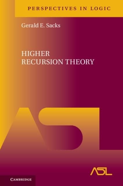 Produktbild: Higher Recursion Theory