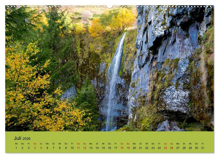 Produktbild: Naturparadies Auvergne (hochwertiger Premium Wandkalender 2026 DIN A2 quer), Kunstdruck in Hochglanz