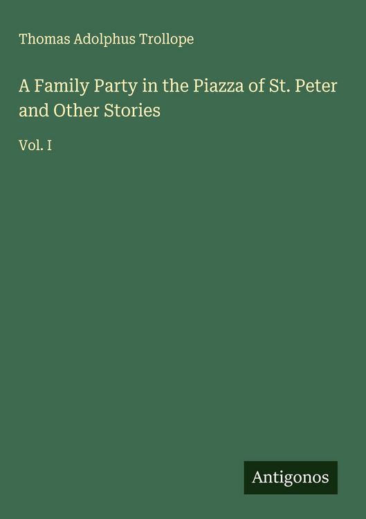 Produktbild: A Family Party in the Piazza of St. Peter and Other Stories