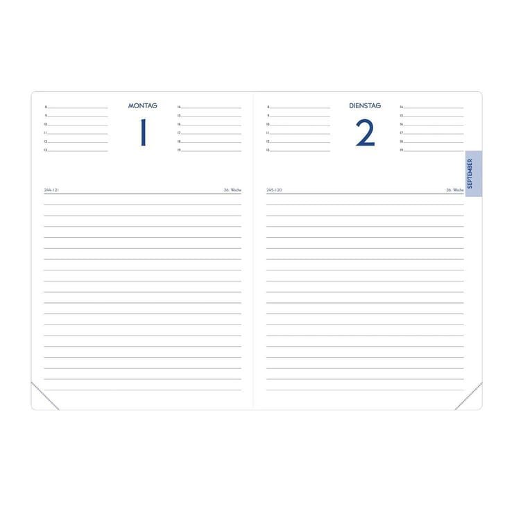 Produktbild: Sch&uuml;lerkalender FORUM Silk schwarz 2026 / 2027