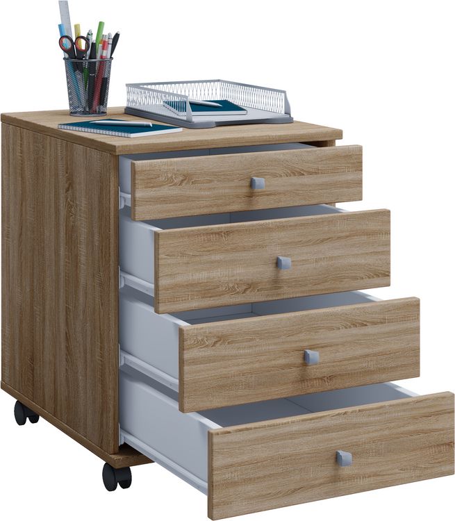 Produktbild: Rollcontainer B&uuml;rocontainer Schublade Lona 50 cm