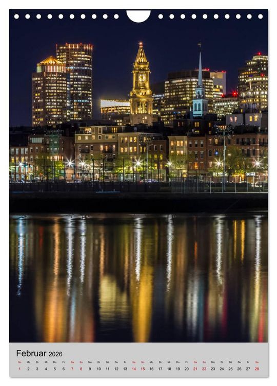 Produktbild: BOSTON Historie und urbane Idylle (Wandkalender 2026 DIN A4 hoch), CALVENDO Monatskalender