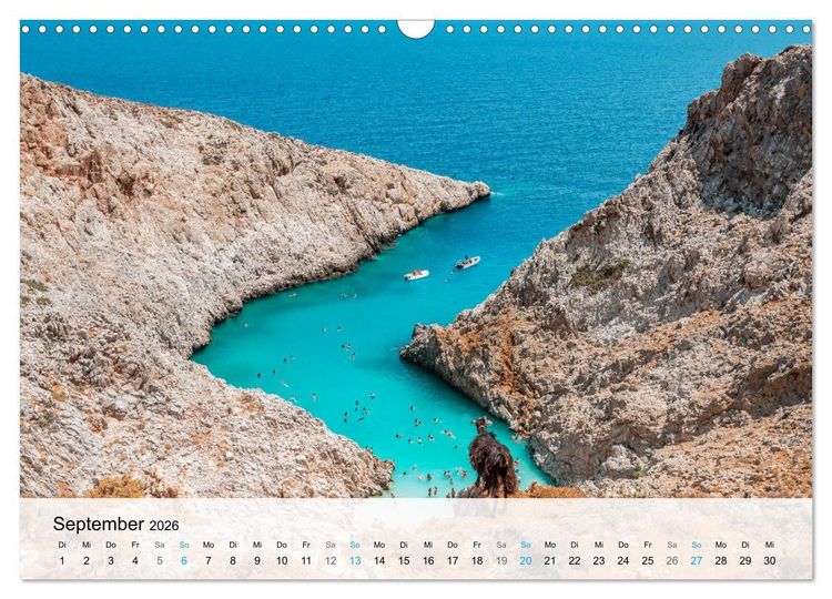 Produktbild: Kreta - Die sch&ouml;nsten Str&auml;nde (Wandkalender 2026 DIN A3 quer), CALVENDO Monatskalender