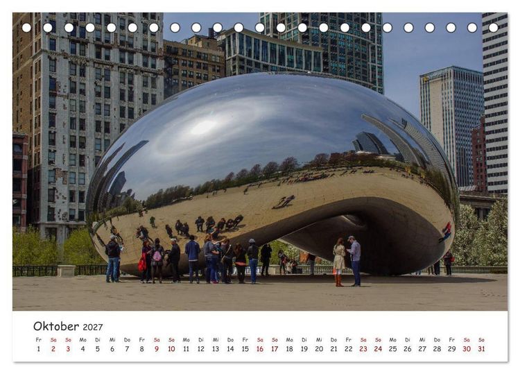 Produktbild: beeindruckendes Chicago (Tischkalender 2027 DIN A5 quer), CALVENDO Monatskalender