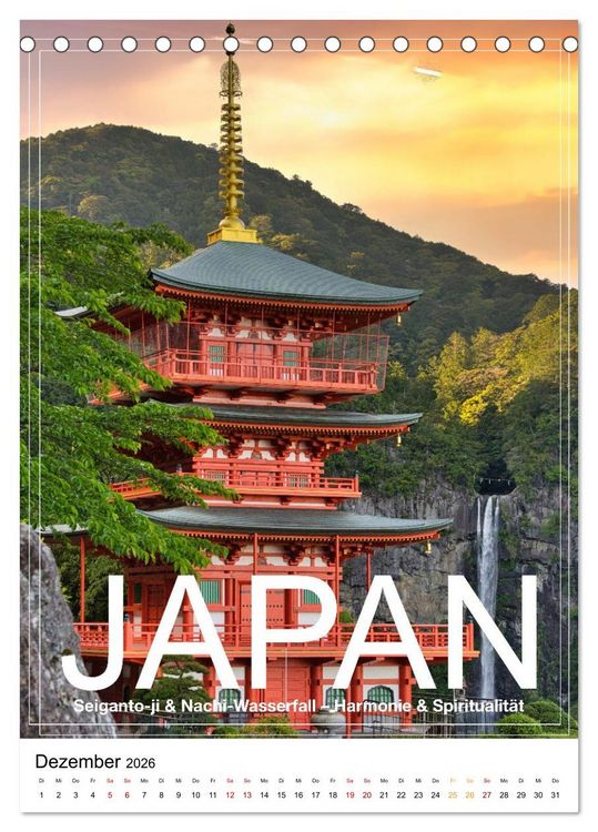 Produktbild: Japan PosterArt 2024 (Tischkalender 2026 DIN A5 hoch), CALVENDO Monatskalender
