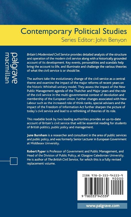 Produktbild: Britain's Modernised Civil Service