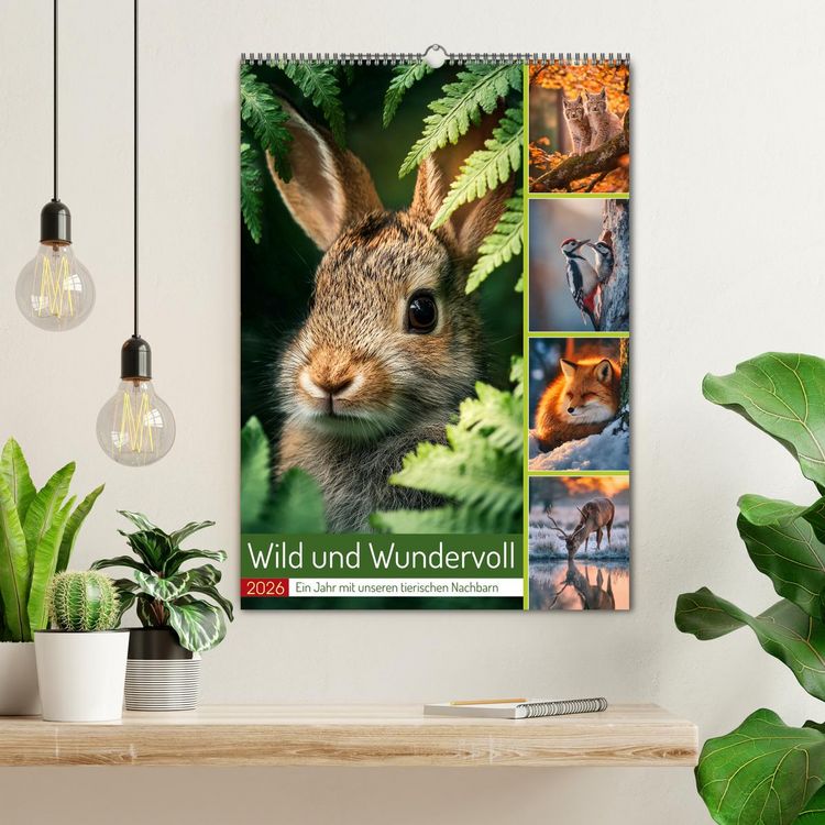 Produktbild: Wild und Wundervoll (Wandkalender 2026 DIN A2 hoch), CALVENDO Monatskalender