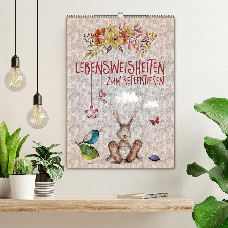 Produktbild: Lebensweisheiten zum Reflektieren (Wandkalender 2026 DIN A2 hoch), CALVENDO Monatskalender